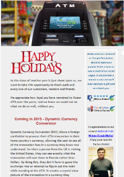 Ocean ATM December 2014 Newsletter