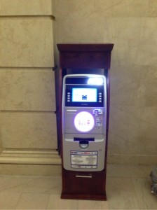 atm cabinet in lobby